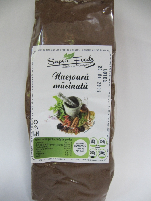 Condiment nucsoara macinata 200g - SUPERFOODS