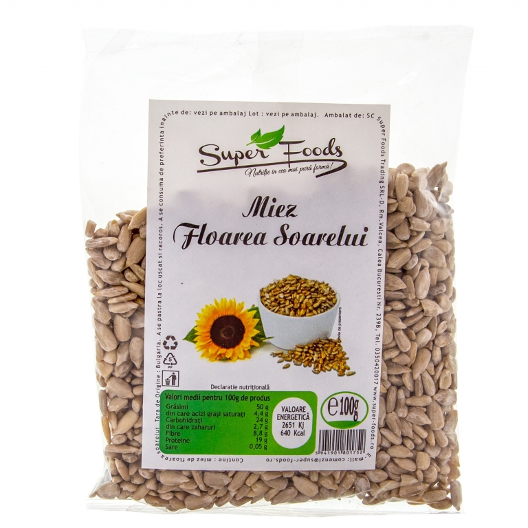 Seminte fl soarelui 100g - SUPERFOODS