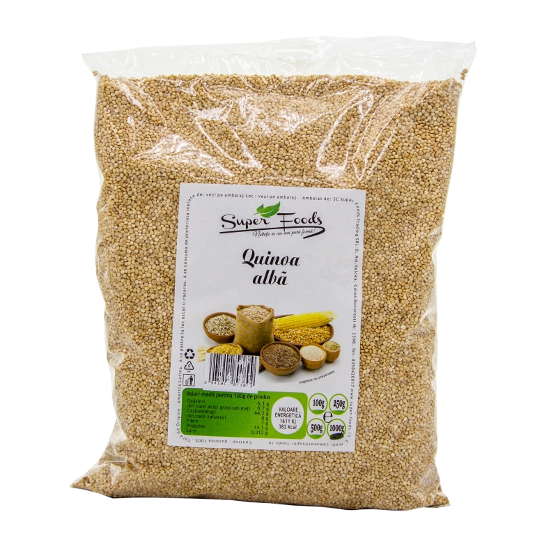 Quinoa alba boabe 1kg - SUPERFOODS