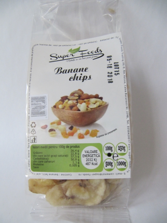 Banane uscate rondele 100g - SUPERFOODS