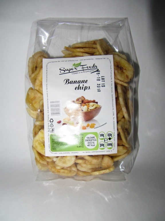 Banane uscate rondele 250g - SUPERFOODS