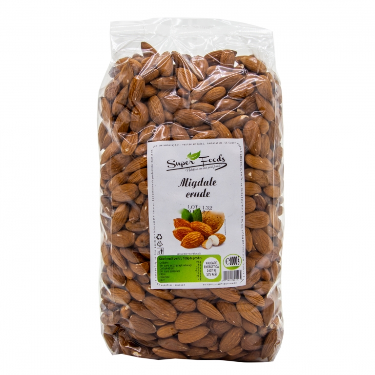 Migdale crude intregi 1kg - SUPERFOODS