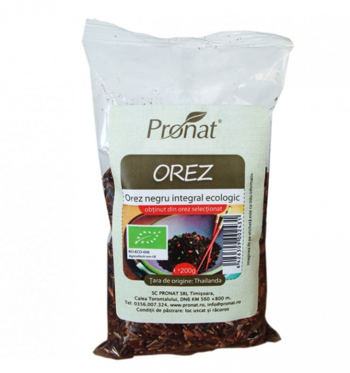 Orez negru integral eco 200g - PRONAT