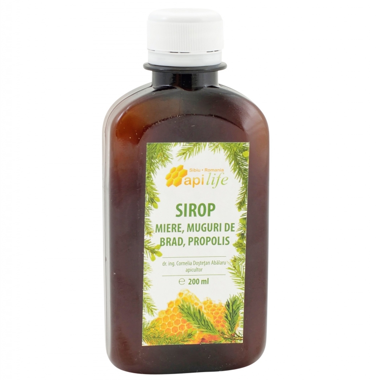 Sirop miere brad propolis 200ml - APILIFE