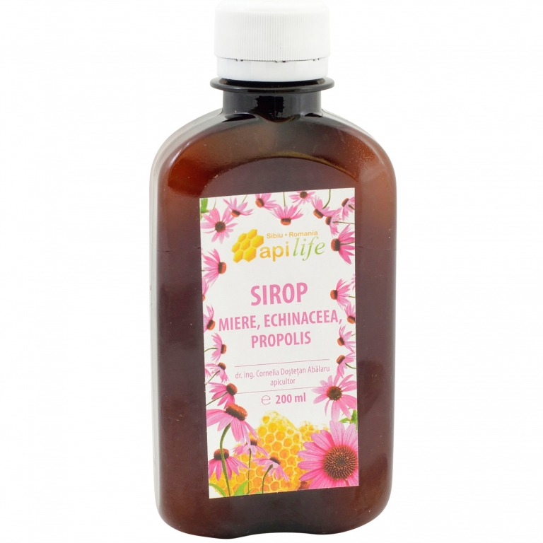 Sirop miere echinaceea propolis 200ml - APILIFE