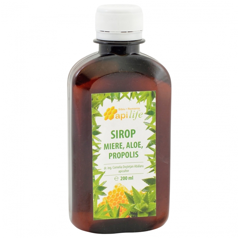 Sirop miere aloe propolis 200ml - APILIFE