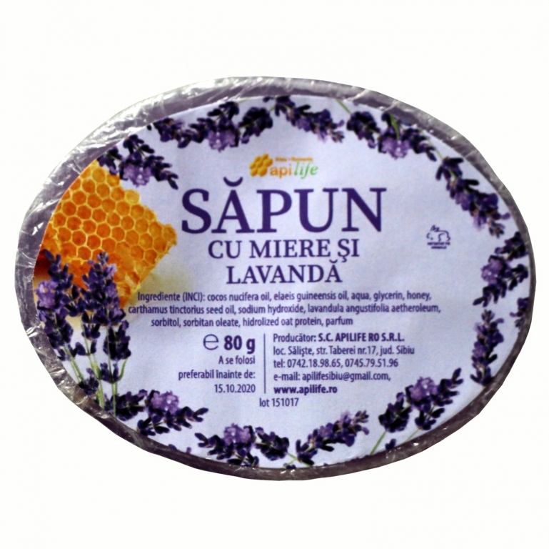 Sapun miere lavanda 80g - APILIFE