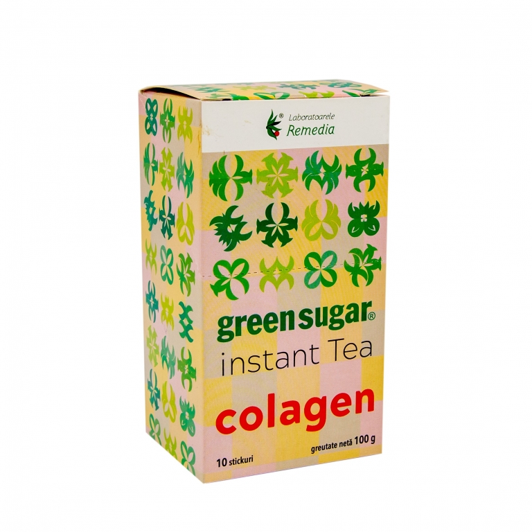 Ceai verde instant colagen 10dz - GREEN SUGAR