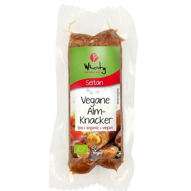 Carnati vegani seitan cu branza 2b 130g - WHEATY