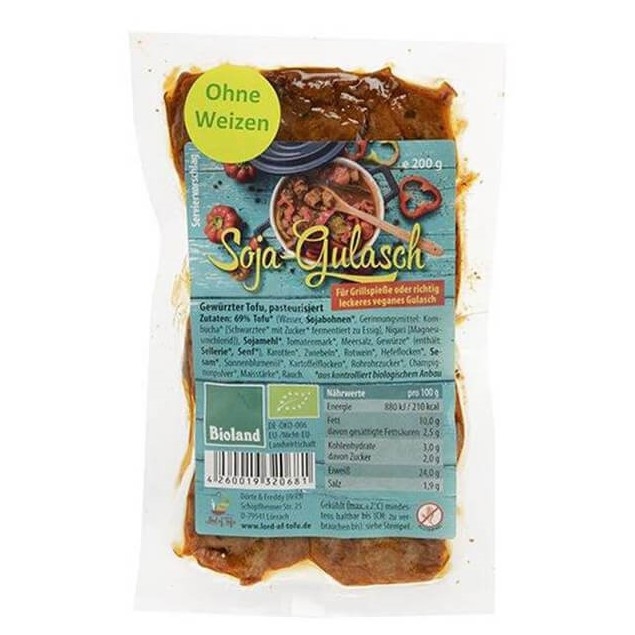 Gulas vegan soia 200g - LORD OF TOFU