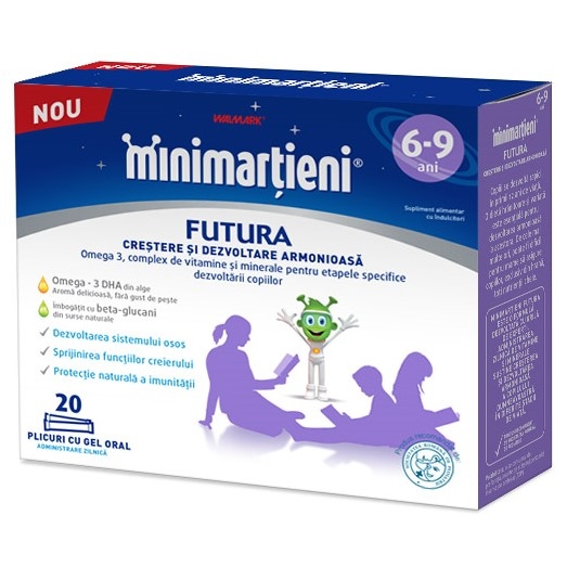 Gel oral crestere dezvoltare armonioasa Minimartieni Futura 20pl - WALMARK