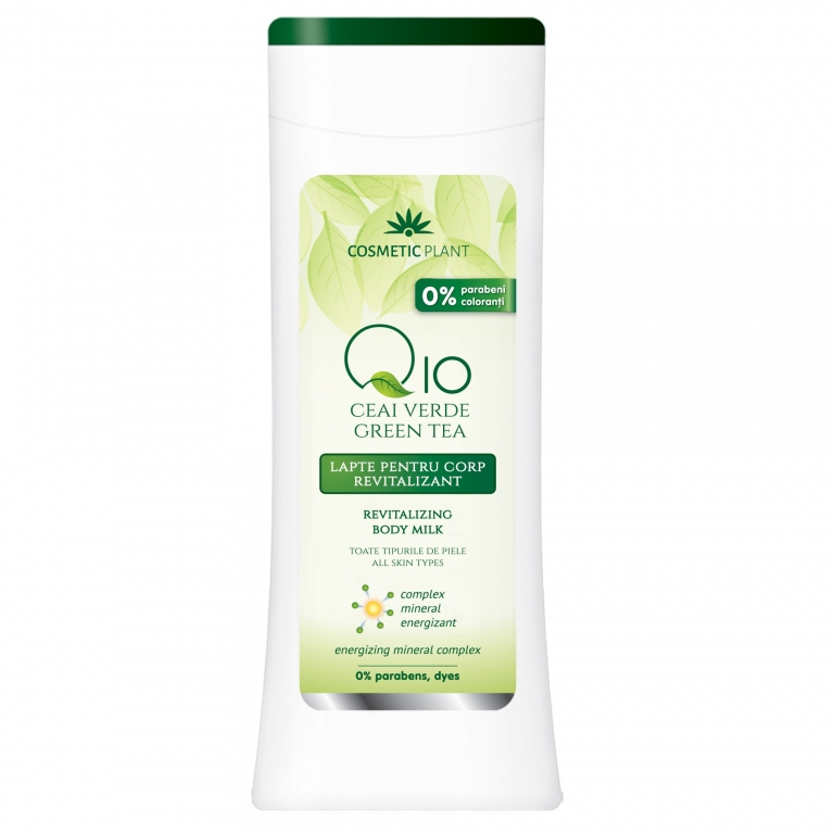 Lapte corp revitalizant Q10 ceai verde 200ml - COSMETIC PLANT