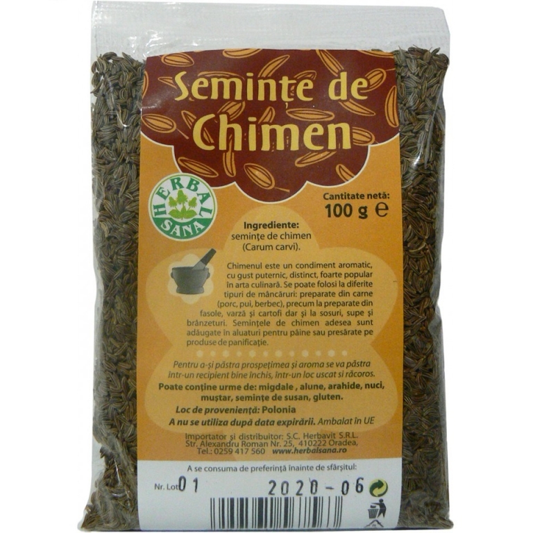 Condiment chimen maro seminte 100g - HERBAL SANA