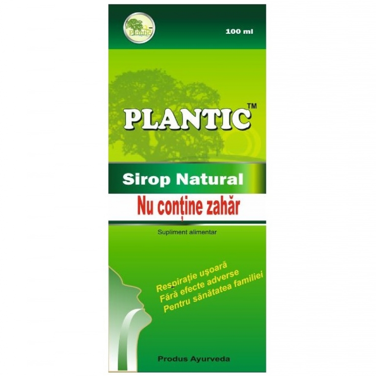 Sirop tuse dureri gat fara zahar 100ml - PLANTIC