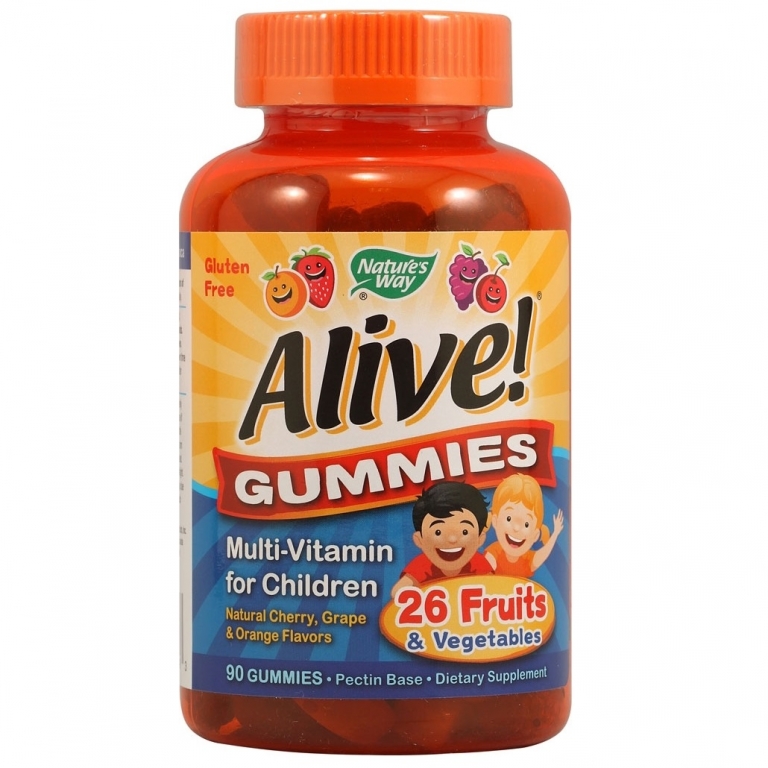 Alive gummies multivitamine copii 90jl - NATURES WAY