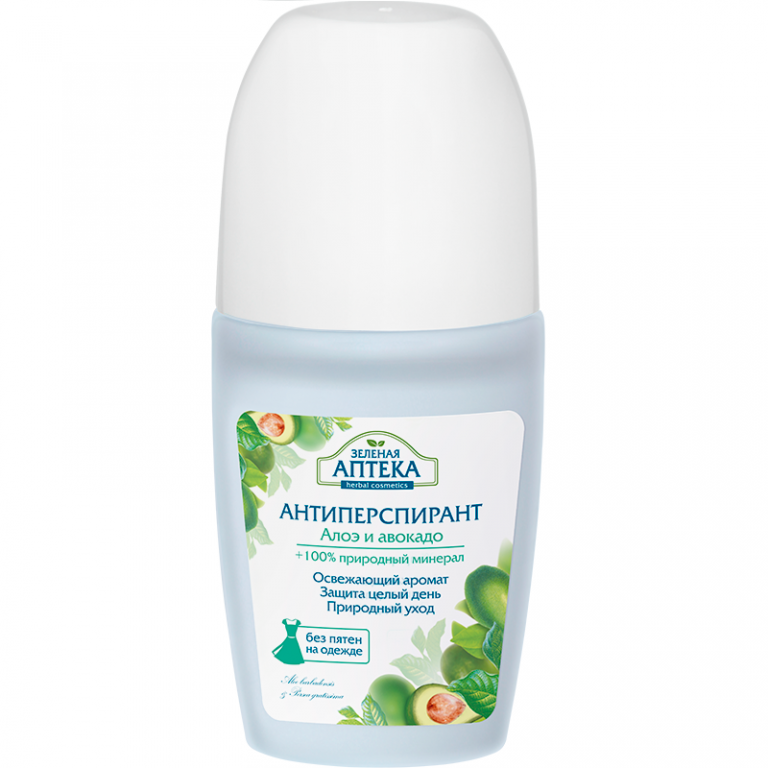 Antiperspirant roll on aloe avocado 50ml - ZELENAYA APTEKA