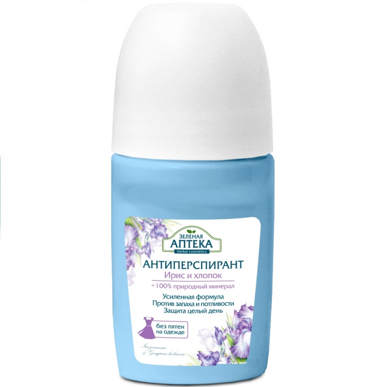 Antiperspirant roll on iris bumbac 50ml - ZELENAYA APTEKA