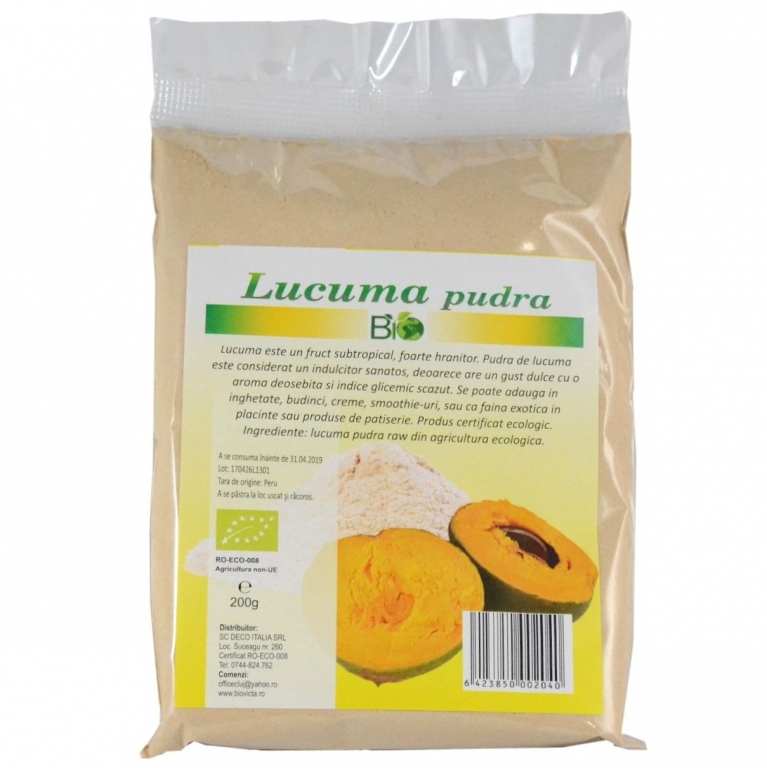 Pulbere lucuma eco 200g - DECO ITALIA