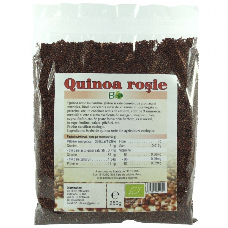 Quinoa rosie boabe eco 250g - DECO ITALIA