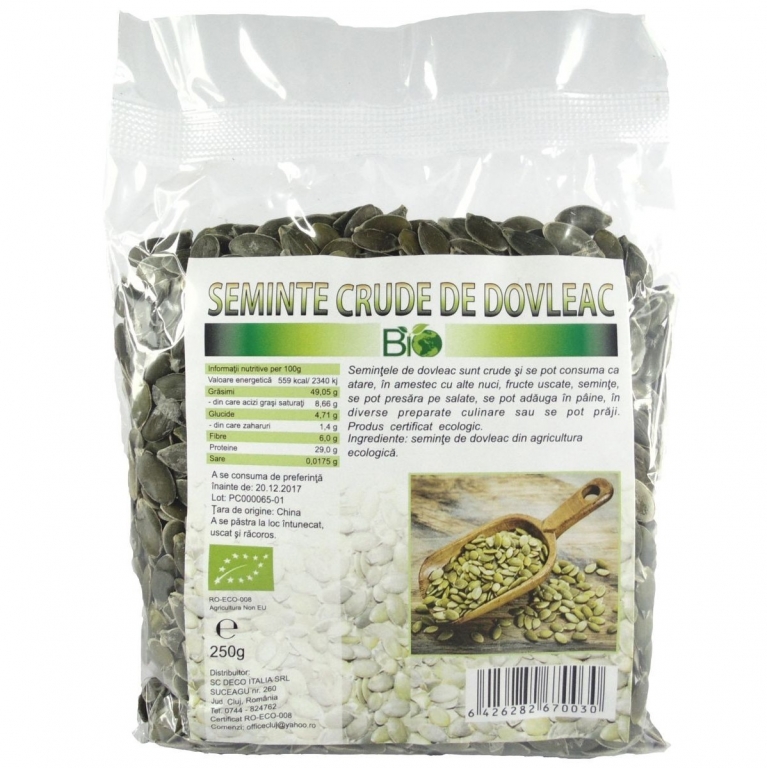 Seminte dovleac eco 250g - DECO ITALIA