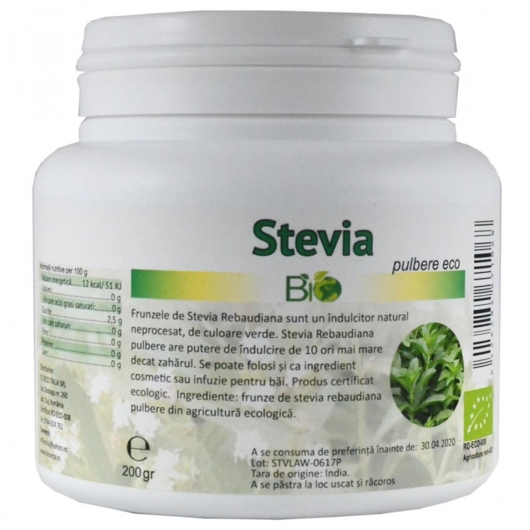 Stevie pulbere indulcitor eco 200g - DECO ITALIA