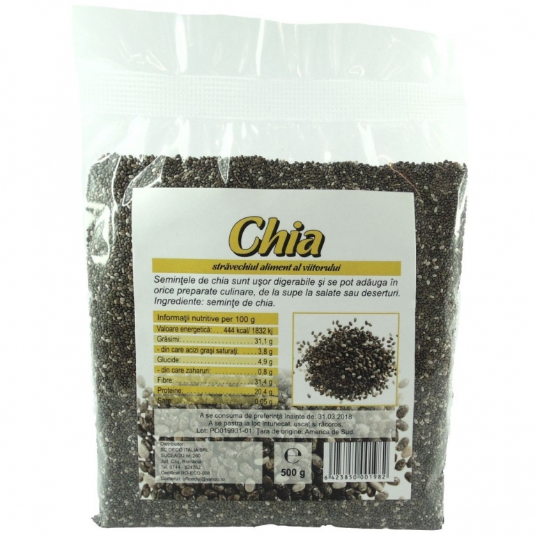 Seminte chia 500g - DECO ITALIA