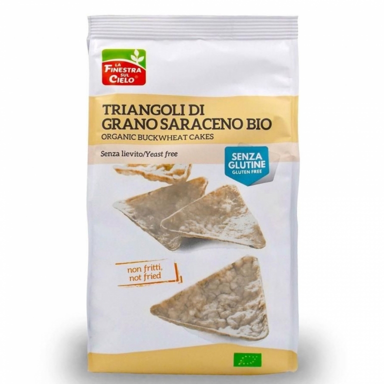 Triunghiuri crocante hrisca fara gluten eco 100g - LA FINESTRA SUL CIELO