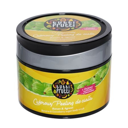 Sugar scrub corp banane agrise Tutti Frutti 300g - FARMONA