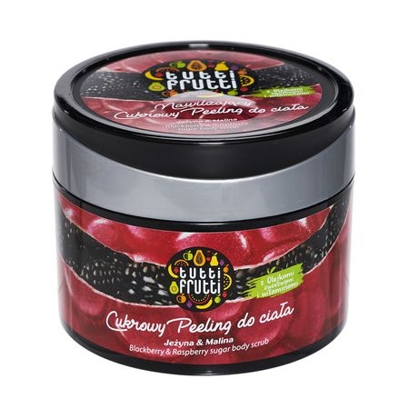 Sugar scrub corp mure zmeura Tutti Frutti 300g - FARMONA