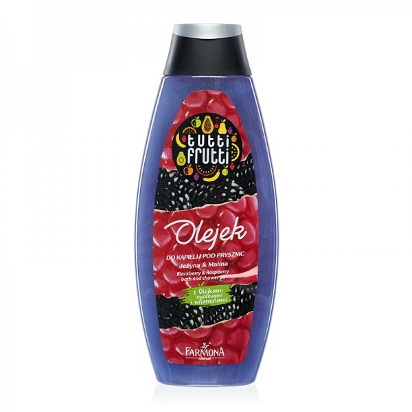 Ulei baie dus mure zmeura Tutti Frutti 425ml - FARMONA