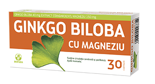 Ginkgo biloba magneziu 30cp - BIOFARM