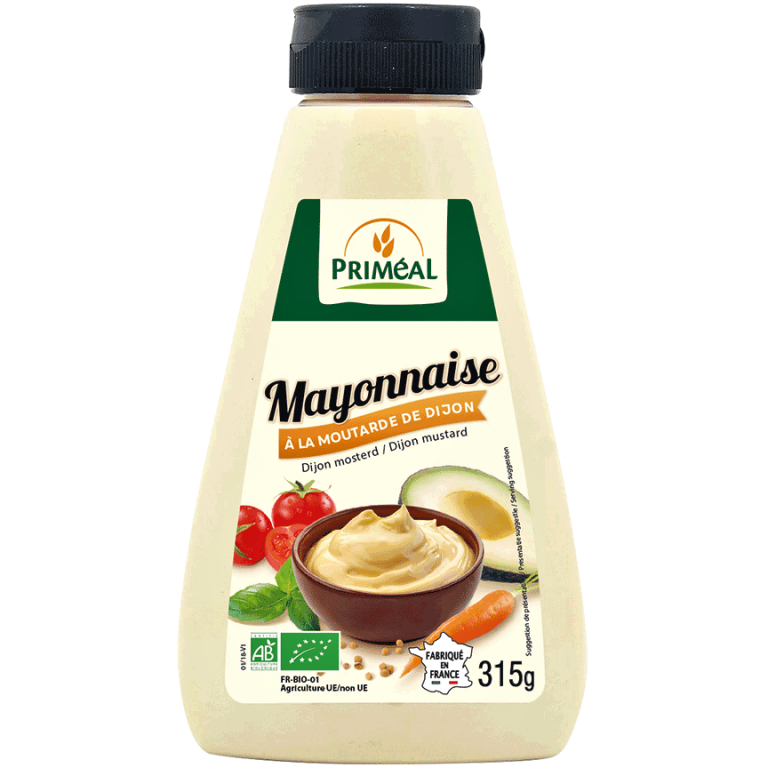 Maioneza clasica cu mustar Dijon bio 315g - PRIMEAL