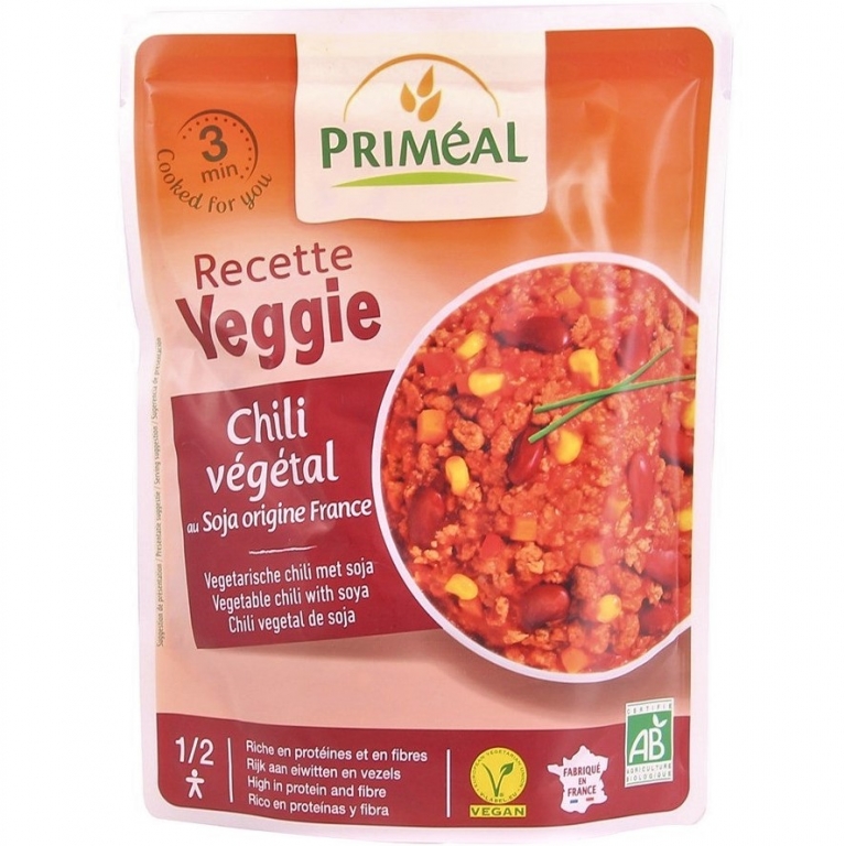 Meniu vegan chili vegetal 3min eco 220g - PRIMEAL