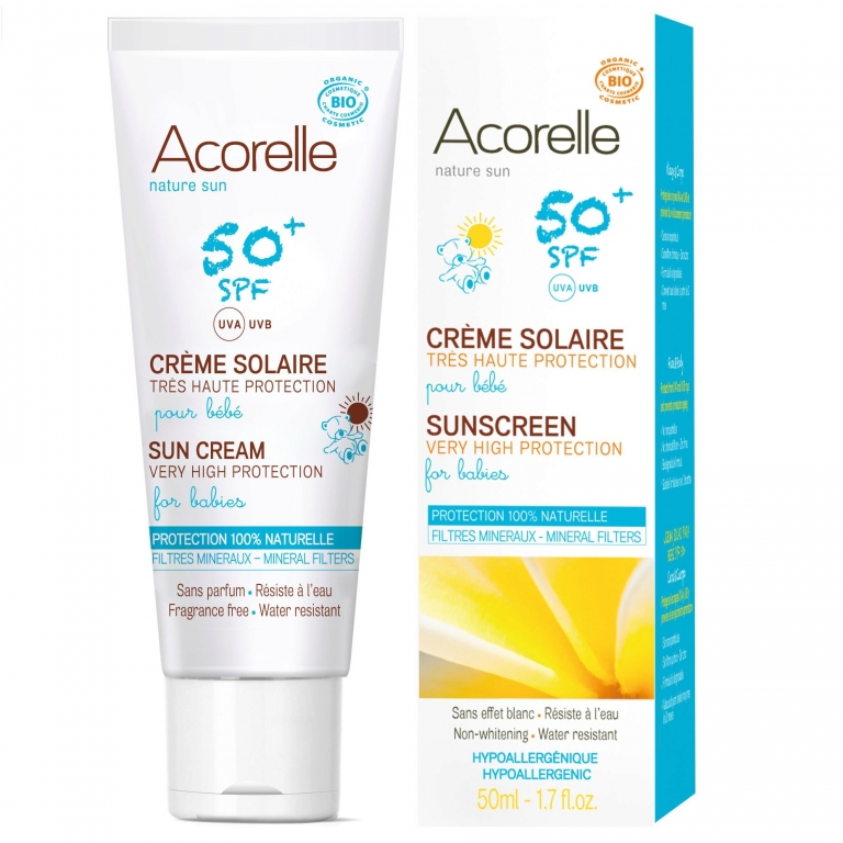 Crema protectie solara bebe spf50 50ml - ACORELLE