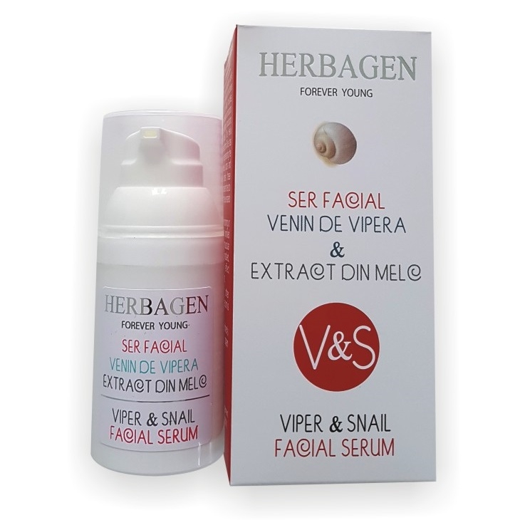 Ser facial venin vipera extract melc riduri expresie V&S 30g - HERBAGEN