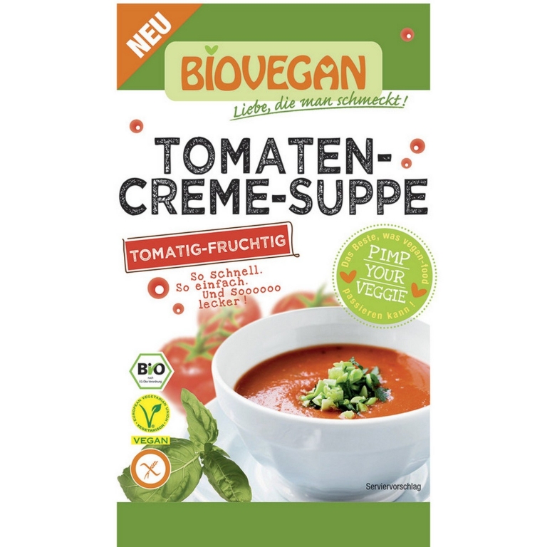 Supa crema tomate fara gluten eco 46g - BIOVEGAN