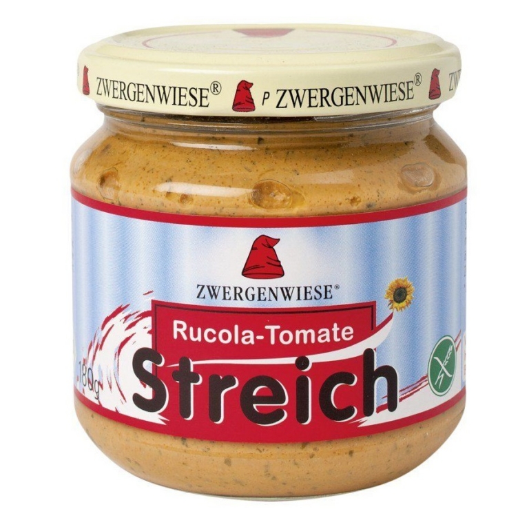 Pate vegetal fl soarelui rucola tomate fara gluten eco 180g - ZWERGENWIESE