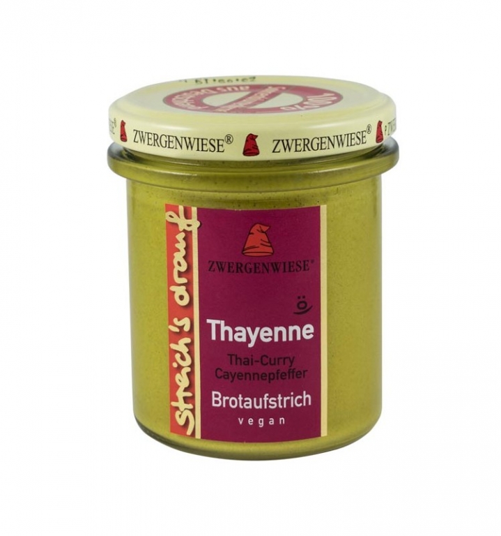 Crema tartinabila thai curry piper cayenne Thayenne eco 160g - ZWERGENWIESE