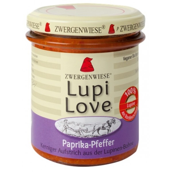 Crema tartinabila lupin ardei piper Lupi Love eco 165g - ZWERGENWIESE