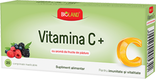 Vitamina C+ fructe padure 20cp - BIOLAND