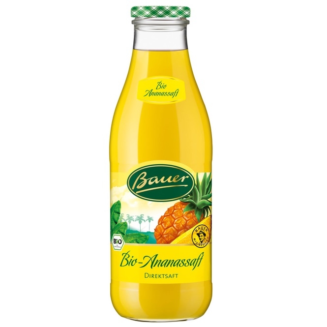 Suc ananas 100% eco 980ml - BAUER