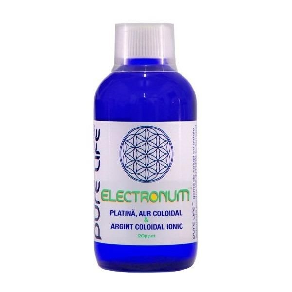 Platina aur argint coloidal 20ppm Electonum 240ml - PURE LIFE