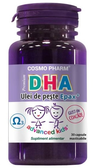 Pachet DHA ulei peste Epax copii Premium 2x30cps - COSMO PHARM