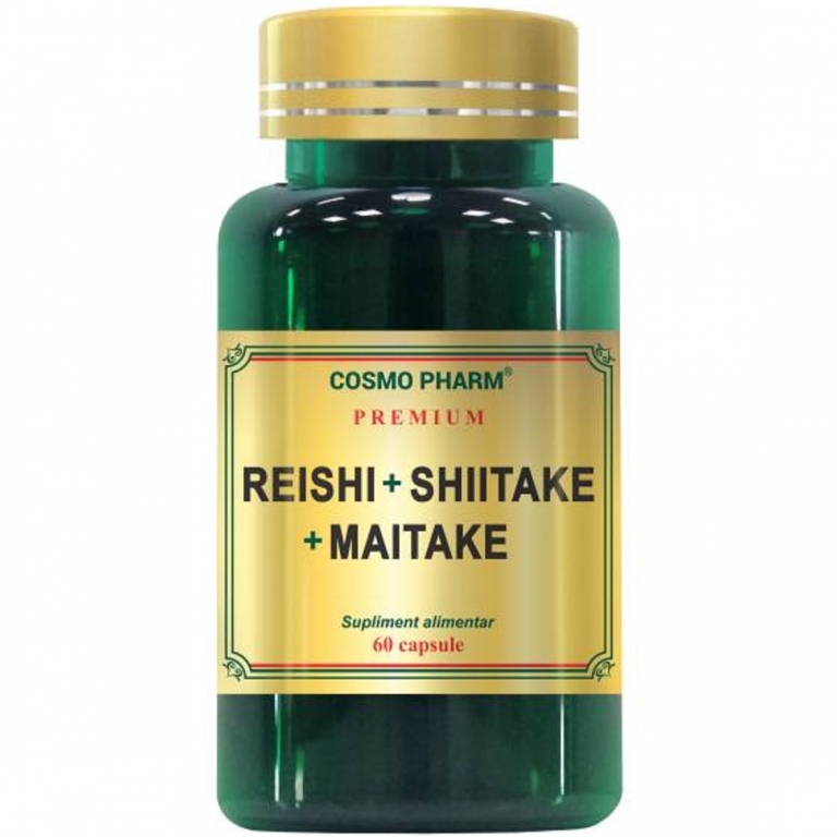 Reishi shiitake maitake Premium 60cps - COSMO PHARM