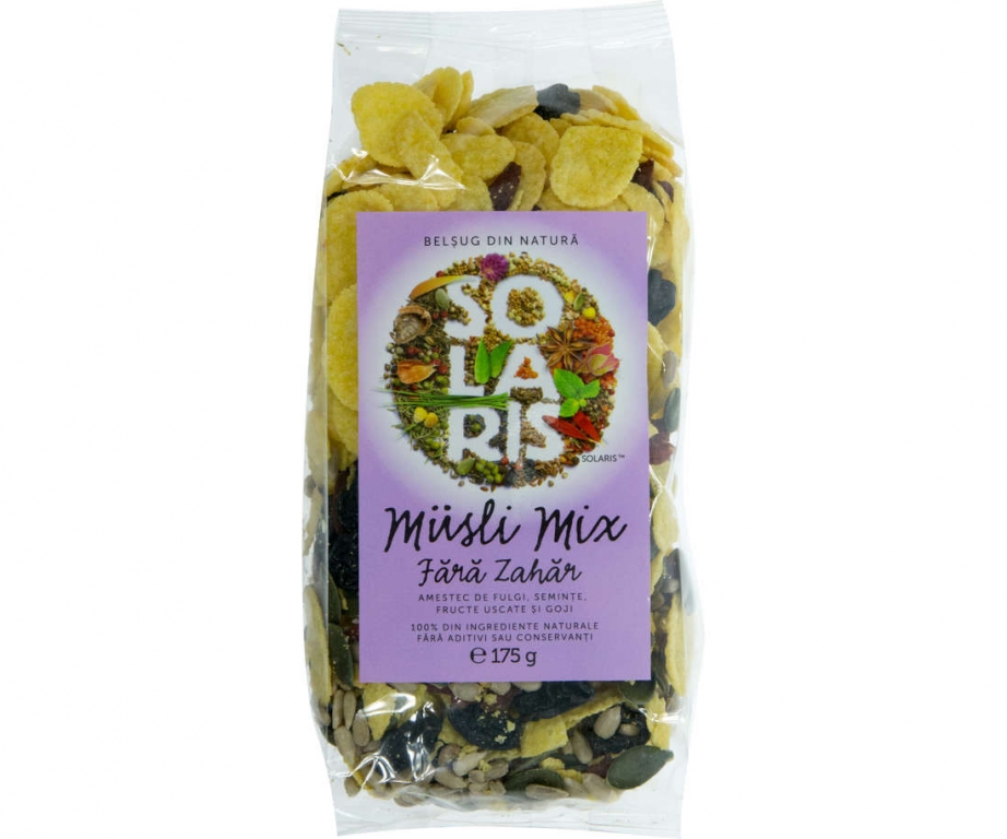 Musli mix fara zahar 175g - SOLARIS