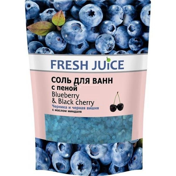 Sare baie spumanta afine cires negru 500g - FRESH JUICE