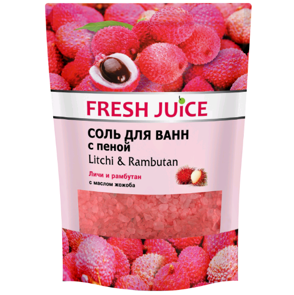 Sare baie spumanta litchi rambutan 500g - FRESH JUICE