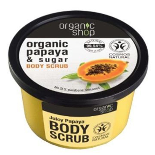 Exfoliant corp papaya zahar unt shea 250ml - ORGANIC SHOP