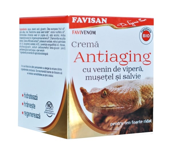 Crema antiaging venin vipera FaviVenom 50ml - FAVISAN