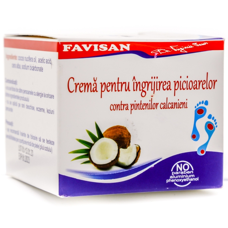 Crema ingrijire picioare contra pintenilor calcanieni 50ml - FAVISAN